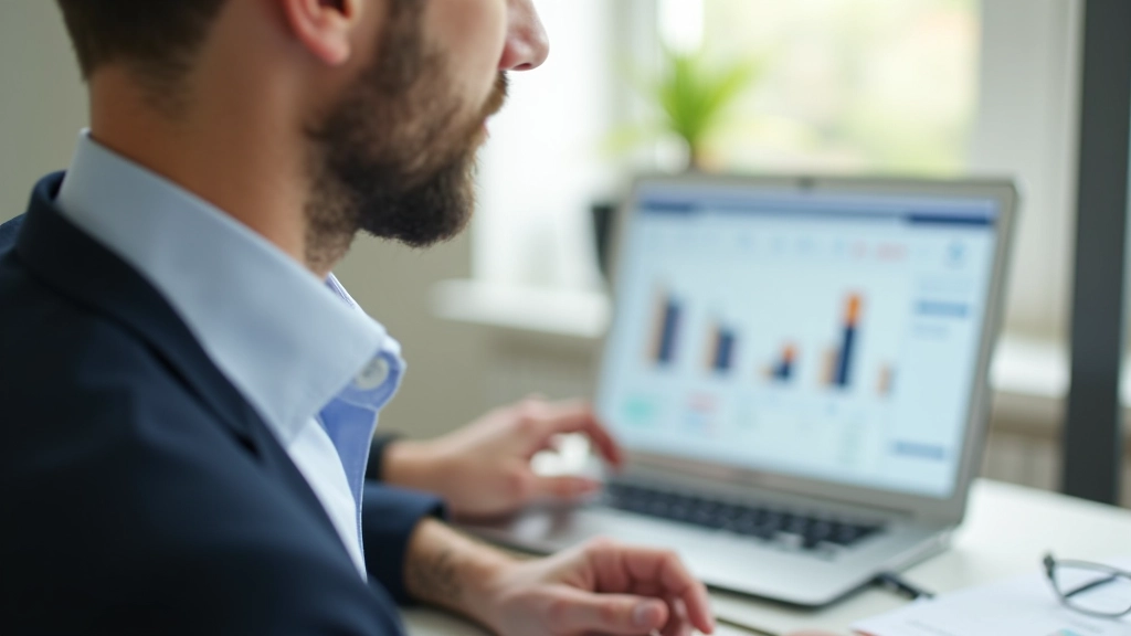 Computer-Bildschirm mit Festgeld-Verwaltungstabelle und Finanzplanung-Tools